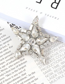 Fashion White Star Shape Decorated Simple Brooch
