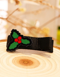 Fashion Green Leaf Shape Decorated Christmas Hairpin
