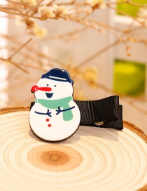 Fashion White Snowman Decorated Christmas Hairpin