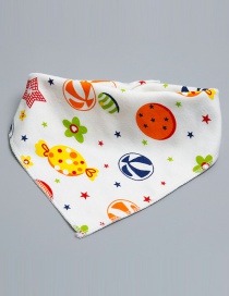 Lovely Multi-color Candy Shape Decorated Bib