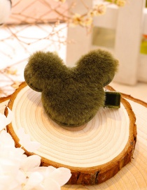 Lovely Green Mickey Shape Decorated Hairpin