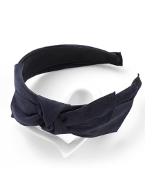 Fashion Navy Bowknot Shape Decorated Headband