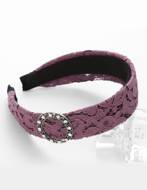 Fashion Purple Circular Ring Shape Decorated Headband