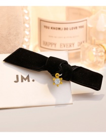 Lovely Black Bowknot Shape Design Simple Hairpin