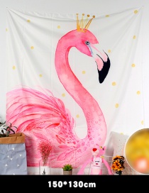 Fashion Pink Flamingo Pattern Decorated Background Cloth(no Led )