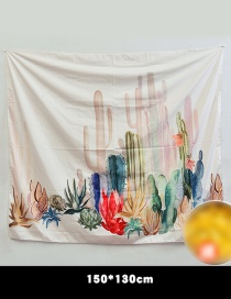 Fashion Multi-color Cactus Pattern Decorated Background Cloth(no Led )
