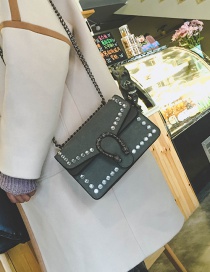 Fashion Gray Dragon Shape Decorated Bag
