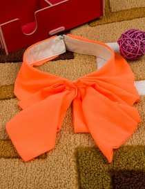 Fashion Orange Pure Color Decorated Fake Collar