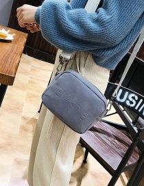 Fashion Light Gray Square Shape Decorated Shoulder Bag