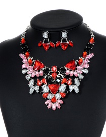 Fashion Multi-color Triangle Shape Decorated Jewelry Set