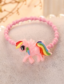 Lovely Pink Pegasus Shape Decorated Hair Band