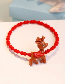 Lovely Red+orange Deer Shape Decorated Hair Band