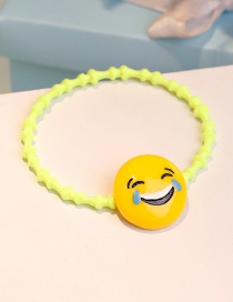 Lovely Yellow Expression Decorated Hair Band