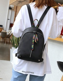 Fashion Multi-color Ribbon Decorated Simple Backpack