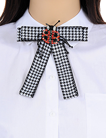 Fashion Black Ladybug Shape Decorated Brooch