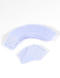 Fashion White Square Shape Design Simple Card(100pcs)