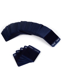 Fashion Navy Pure Color Decorated Card(100pcs)