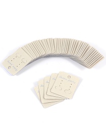 Fashion Khaki Square Shape Design Simple Card(100pcs)