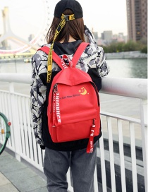 Fashion Red Moon&stars Pattern Decorated Backpack