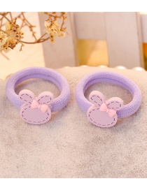 Fashion Purple Rabbit Shape Decorated Hair Clip(2 Pcs)