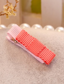 Fashion Red Stripe Shape Decorated Hair Clip