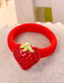 Fashion Red Strawberry Shape Decorated Hair Band