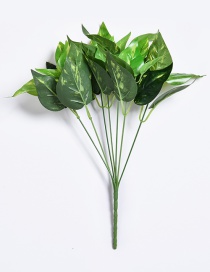 Lovely Green Leaf Shape Decorated Ornament