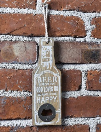 Fashion Beige Beer Shape Decorated Bottle Openers