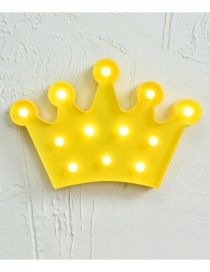 Lovely Yellow Crown Shape Decorated Lighting