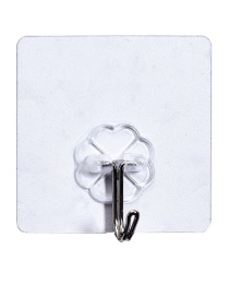 Fashion White Pure Color Decorated Sticky Hook