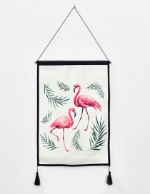 Fashion Pink Flamingo Pattern Decorated Ornament