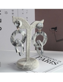 Trendy Silver Color Round Shape Design Hollow Out Earrings