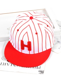 Fashion Red Letter H Shape Decorated Hat