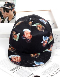 Fashion Black Angel Shape Decorated Hat