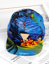 Fashion Blue Triangle Shape Decorated Hat