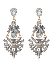 Fashion Silver Color Geometric Shape Decorated Earrings