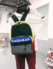 Fashion Multi-color Letter Shape Decorated Backpack