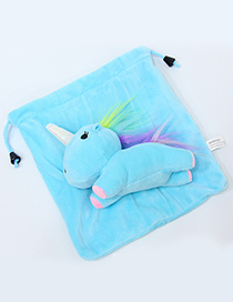 Lovely Blue Cartoon Unicorn Design Cosmetic Bag(or Wallet)