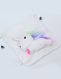 Lovely White Cartoon Unicorn Design Cosmetic Bag(or Wallet)