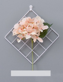 Fashion White+pink Grid Shape Design Pure Color Ornament(with Flower)