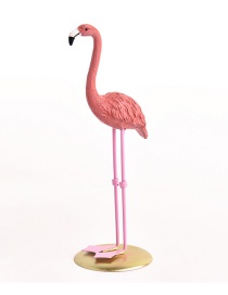 Fashion Dark Pink Flamingo Shape Design Ornament