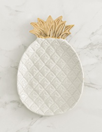 Fashion White Pineapple Shape Design Simple Tray