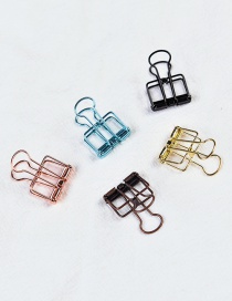 Fashion Multi-color Color Matching Decorated Hollow Out Clips(small 5pcs)