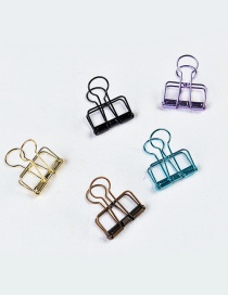 Fashion Multi-color Color Matching Decorated Hollow Out Clips(big 5pcs)
