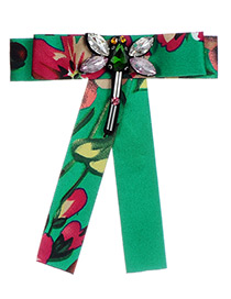 Fashion Green Butterfly Shape Decorated Bowknot