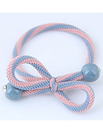 Sweet Pink+blue Bowknot Shape Design Hair Band