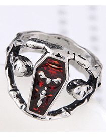 Vintage Silver Color Hollow Out Design Ring