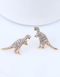 Sweet Gold Color Hippocampus Shape Design Simple Earrings