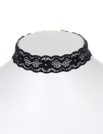 Fashion Black Lace Decorated Necklace