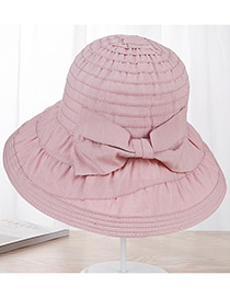 Fashion Pink Bowknot Shape Decorated Hat